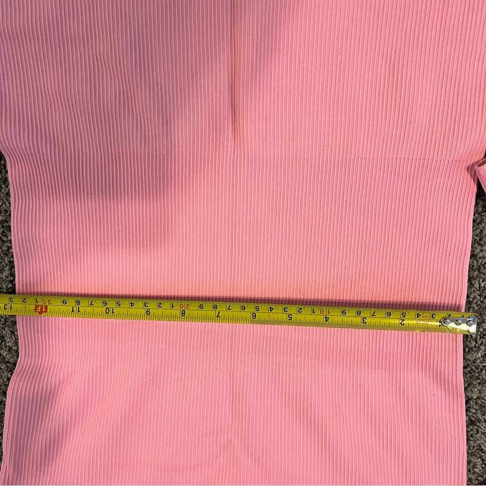 Pink Ribbed Jumpsuit - Picture 6 of 7